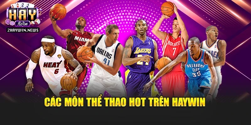 Các môn thể thao hot trên Haywin